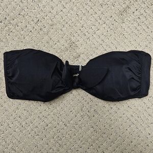 Victoria's Secret Black Bandeau Strapless Bikini Swimsuit Top